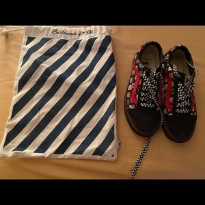 Vans Disney Custom Nightmare Before Christmas Women’s Sneakers with bag - RARE